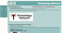 Desktop Screenshot of kinesiology.net