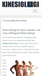 Mobile Screenshot of kinesiology.nu