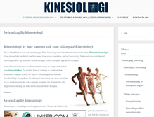 Tablet Screenshot of kinesiology.nu